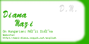 diana mazi business card